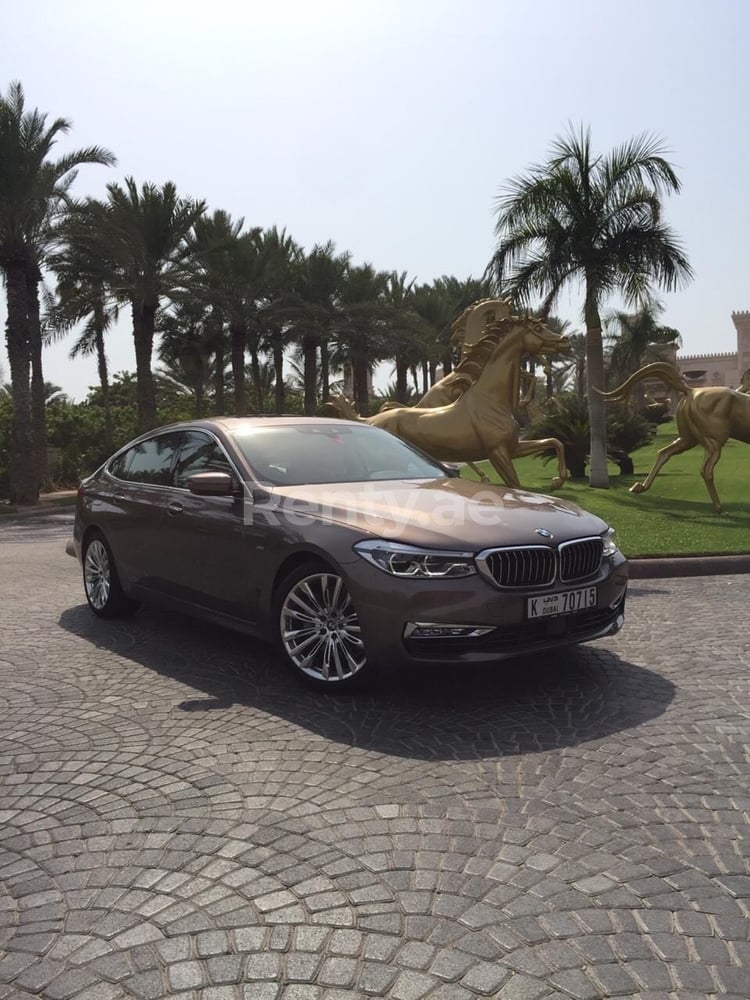 Brown BMW 640 GT for rent in Dubai 3