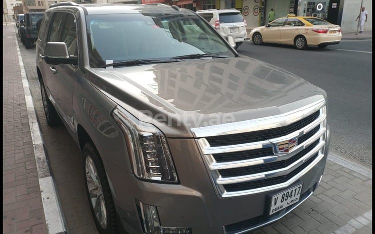 Marrone Cadillac Escalade in affitto a Sharjah