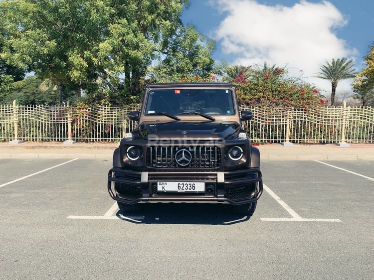 Brown Mercedes G class for rent in Dubai 0