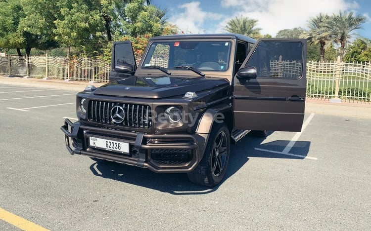 Brown Mercedes G class for rent in Dubai