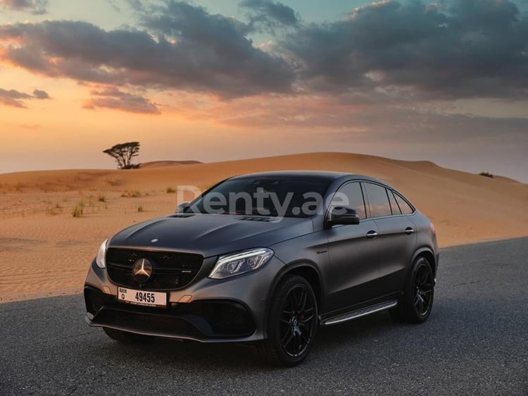 Dark Grey Mercedes GLC-S for rent in Dubai 4