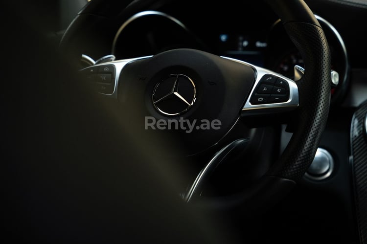 Green Mercedes GLC 63s for rent in Sharjah 3