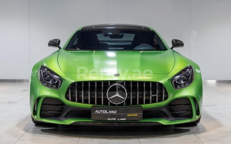 Green Mercedes GT-R for rent in Sharjah