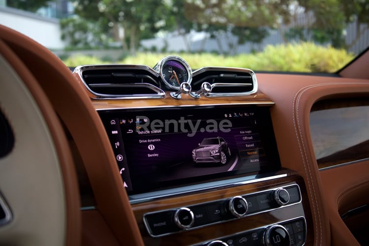 Grey Bentley Bentayga for rent in Sharjah 2