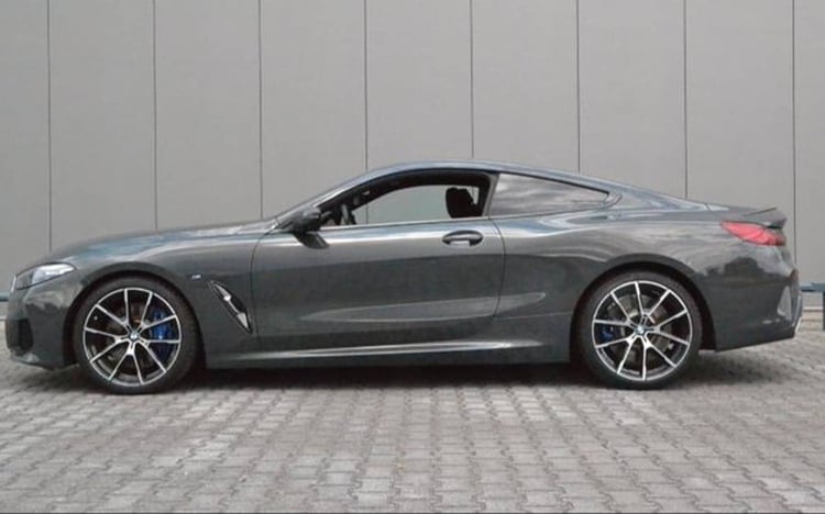 Grey BMW M8 for rent in Sharjah