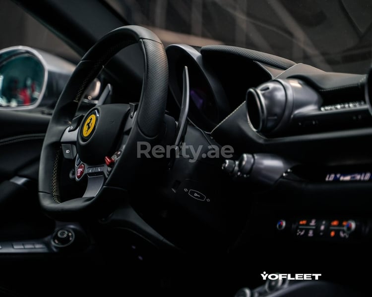 Grey Ferrari 812 GTS for rent in Dubai 5