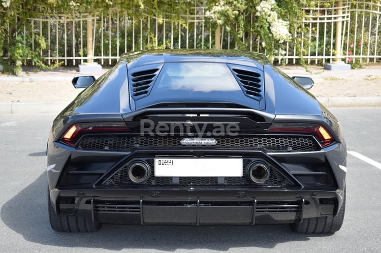 Grey Lamborghini Evo for rent in Abu-Dhabi 2