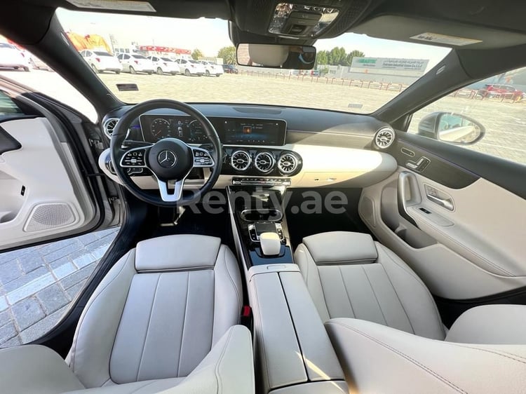 Grey Mercedes A 220 for rent in Abu-Dhabi 11