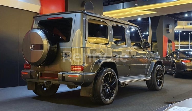 Grey Mercedes G class for rent in Dubai 2