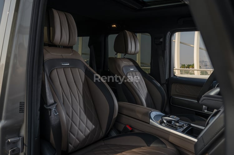 Grey Mercedes G63 AMG for rent in Abu-Dhabi 5