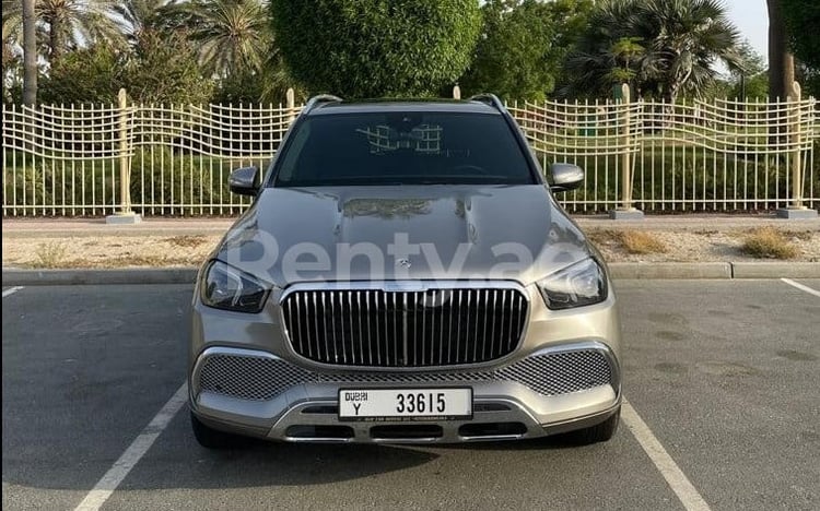 Grey Mercedes GLE for rent in Dubai