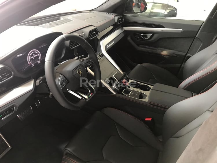 Red Lamborghini Urus for rent in Dubai 8