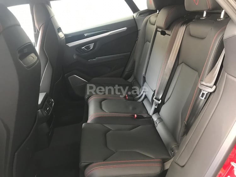 Red Lamborghini Urus for rent in Sharjah 10