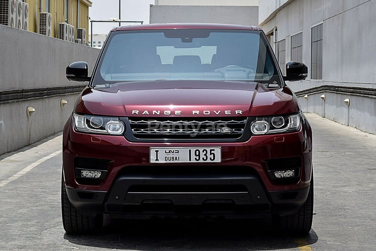 Red Range Rover Sport Autobiography for rent in Abu-Dhabi 0