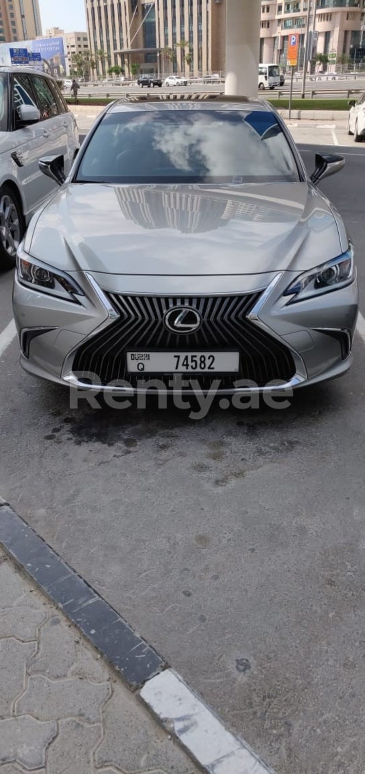 Silver Lexus ES Series for rent in Dubai 0