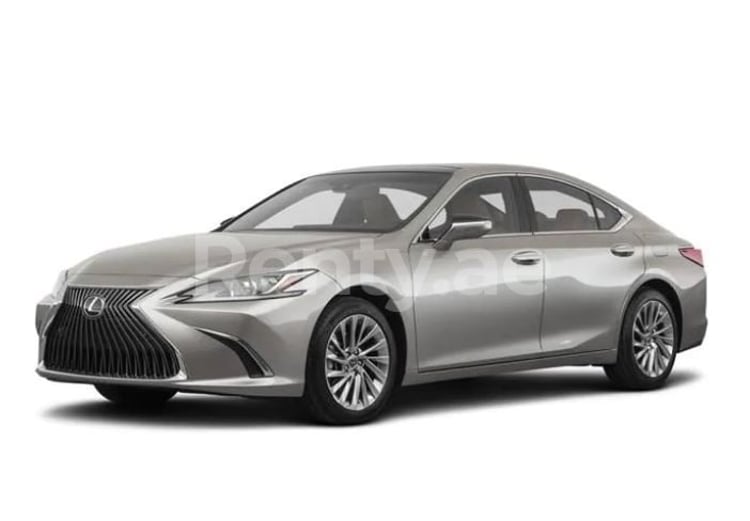 Silver Lexus ES Series for rent in Dubai 16