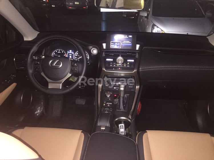 Silver LEXUS  NX 200 for rent in Abu-Dhabi 7