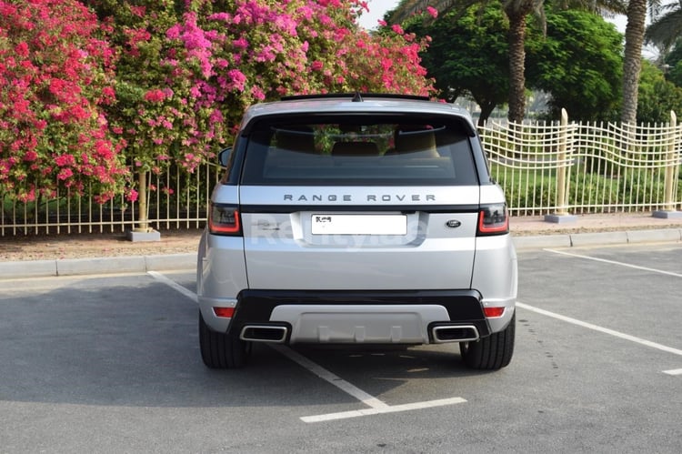 Silver Range Rover Sport for rent in Dubai 2