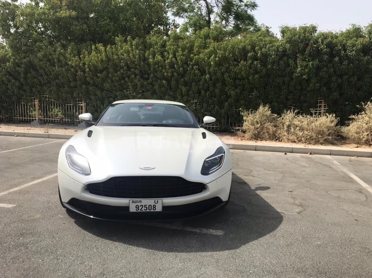 White Aston Martin DB11 for rent in Sharjah 5