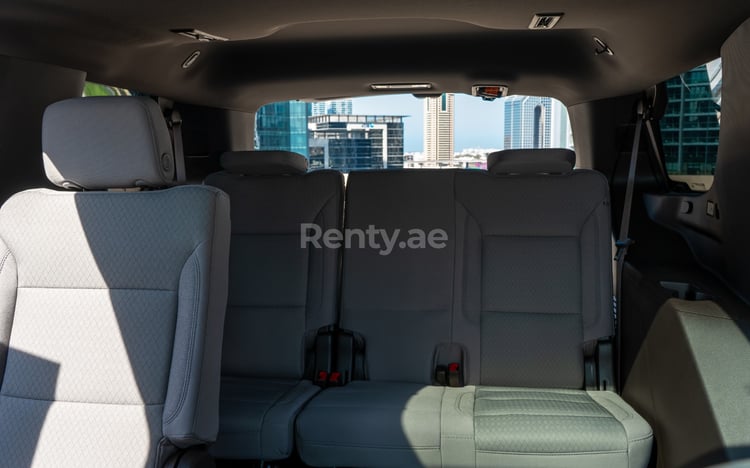 White Chevrolet Tahoe for rent in Sharjah 6