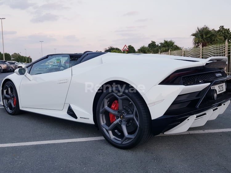 Blanco Lamborghini Evo en alquiler en Abu-Dhabi 1