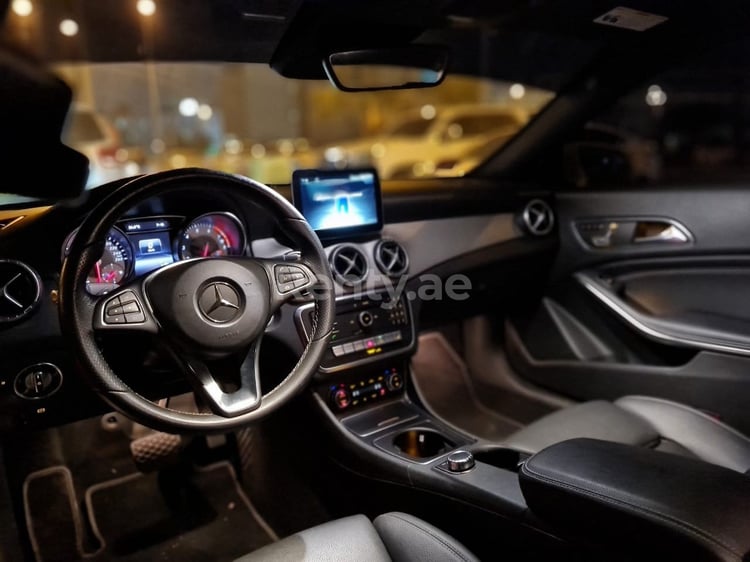 White Mercedes CLA for rent in Abu-Dhabi 1