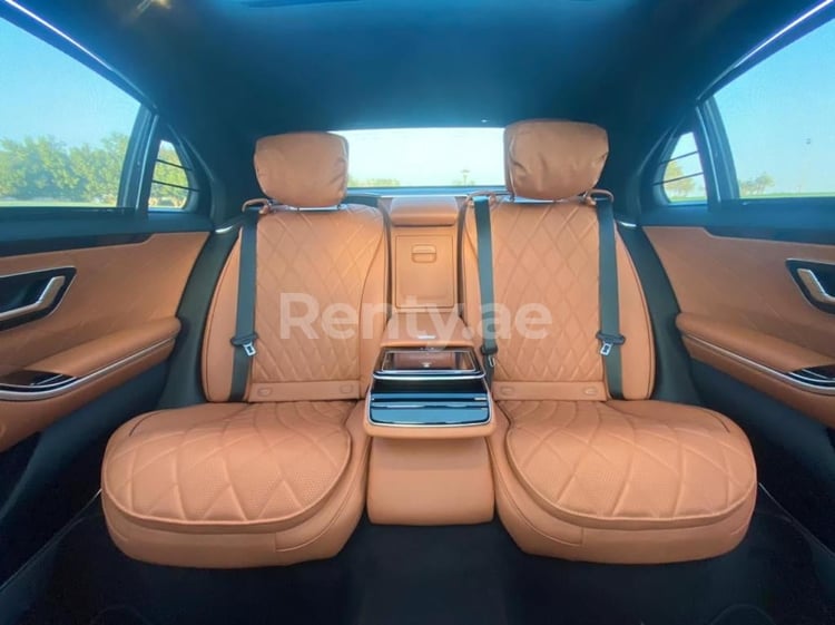 White new Mercedes S 500 AMG w223 for rent in Dubai 3