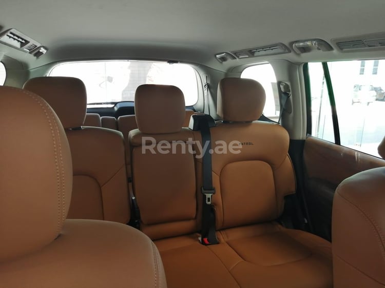 White Nissan Patrol XE for rent in Dubai 5