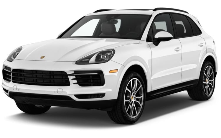 Blanco Porsche Cayenne en alquiler en Abu-Dhabi