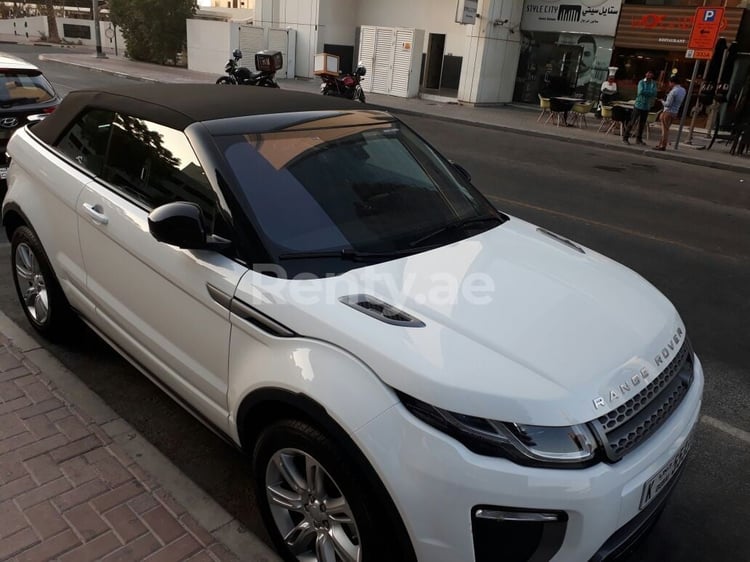 Blanc Range Rover Evoque en location à Sharjah 4