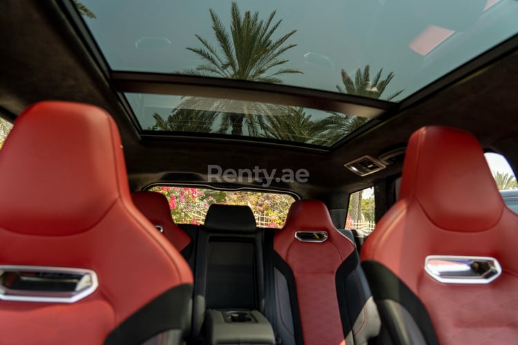 White Range Rover Sport SVR for rent in Abu-Dhabi 3