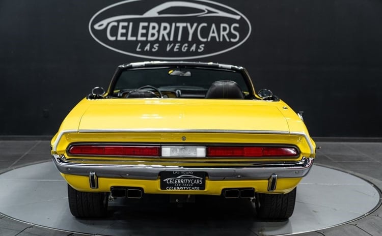 Yellow Dodge Challenger for rent in Abu-Dhabi 2