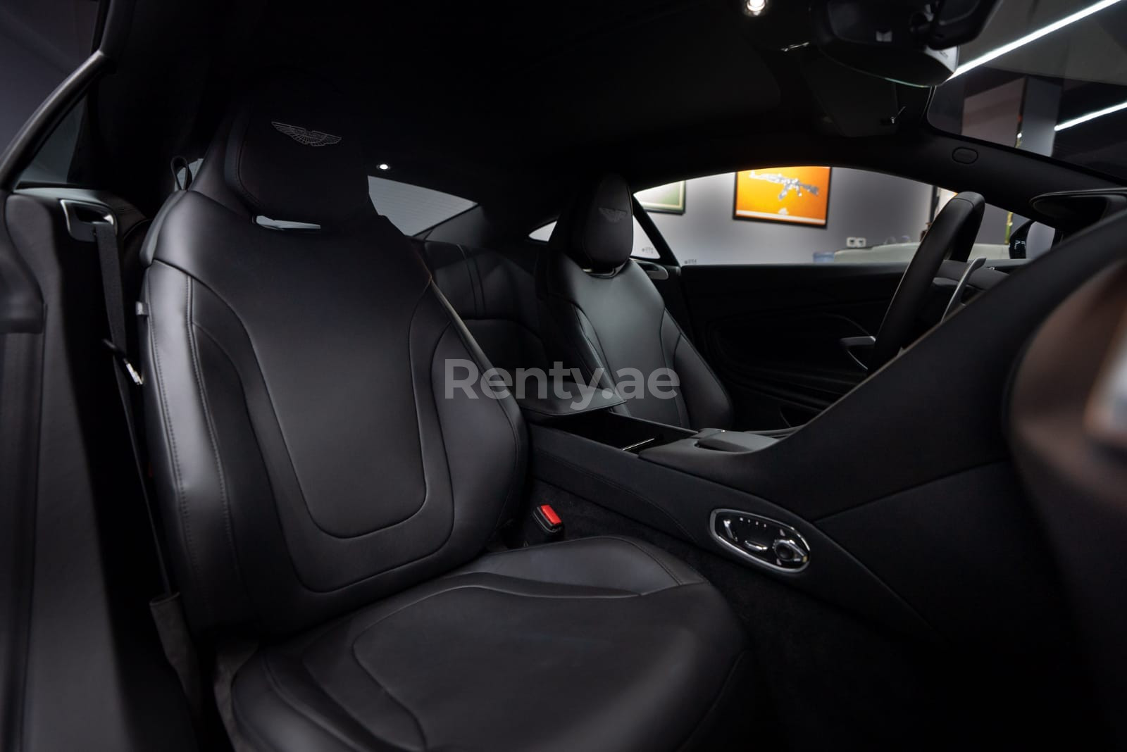 Black Aston Martin DB11 for rent in Sharjah 4