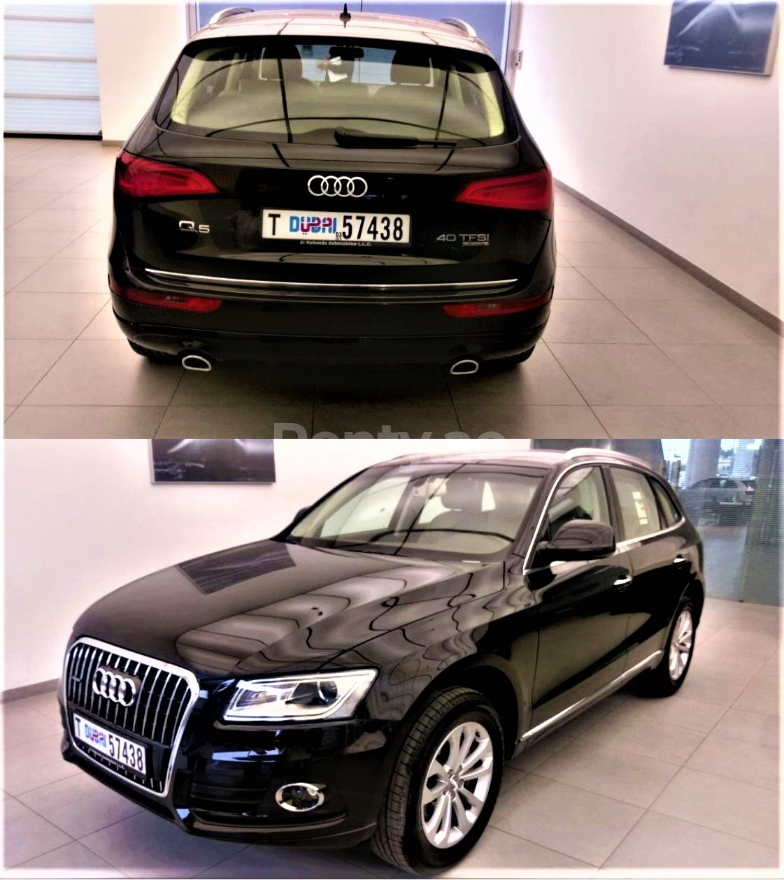 Black Audi Q5 for rent in Dubai 1