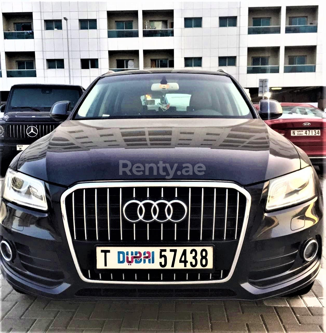 Black Audi Q5 for rent in Dubai 3