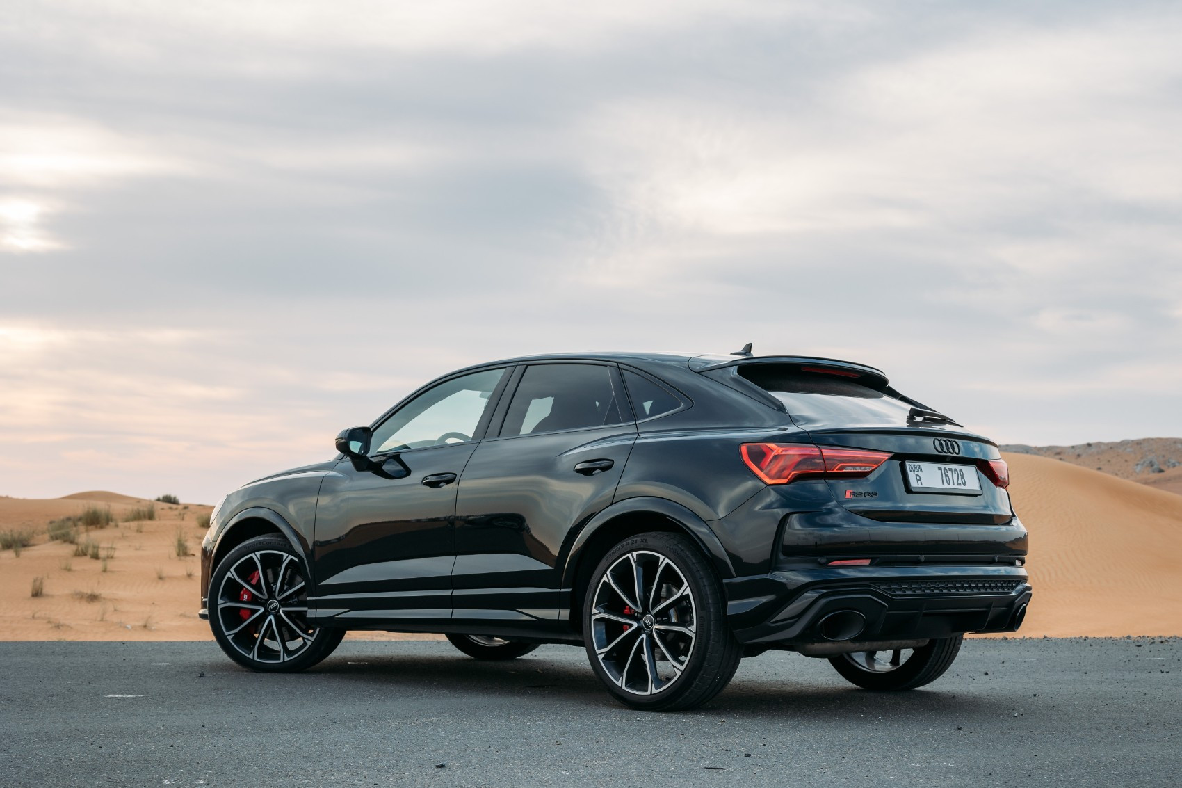 Black Audi RSQ3 for rent in Sharjah 0