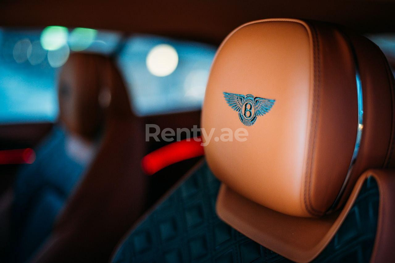 Black Bentley Continental GT for rent in Sharjah 3