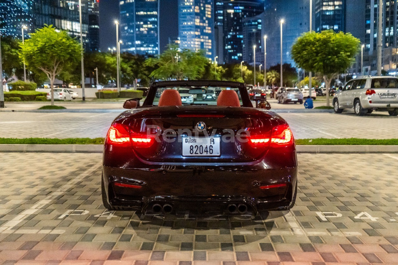 Black BMW 4 Series for rent in Dubai 3