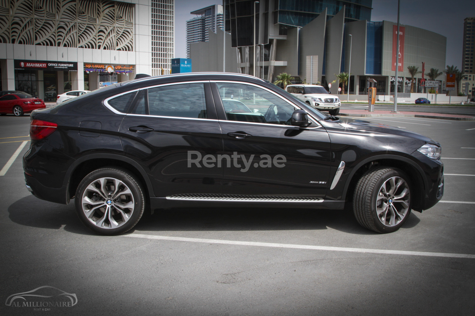 Black BMW X6 for rent in Dubai 2