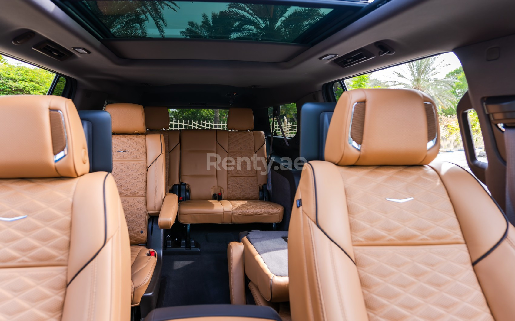 Black Cadillac Escalade XL for rent in Abu-Dhabi 5