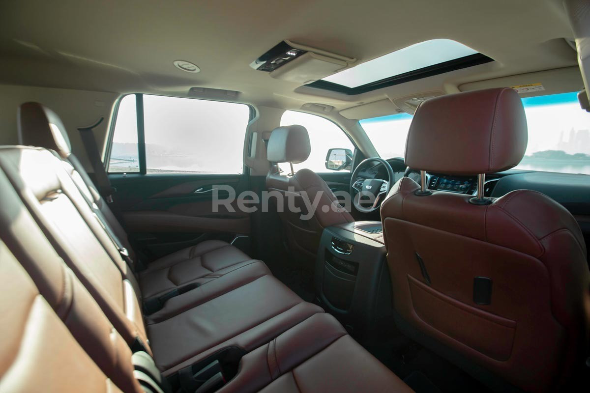 Black Cadillac Escalade for rent in Dubai 1