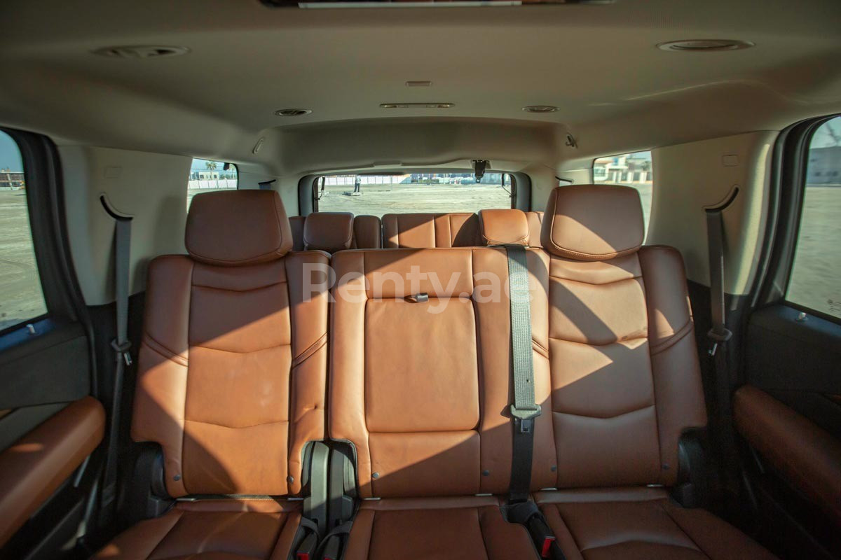 Black Cadillac Escalade for rent in Abu-Dhabi 2