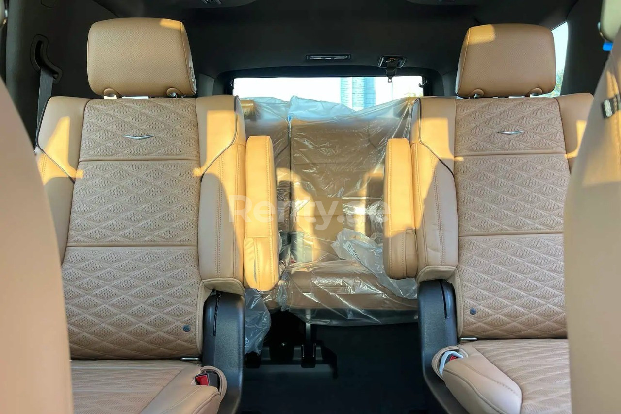 Black Cadillac Escalade for rent in Dubai 5