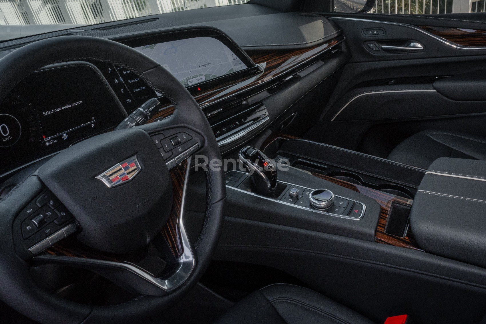 Black Cadillac Escalade for rent in Sharjah 3