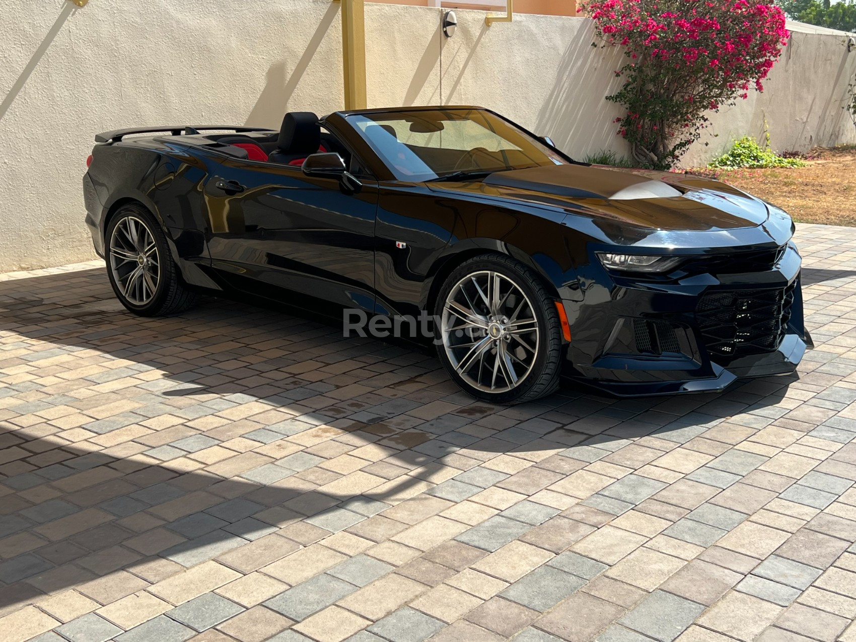 Black Chevrolet Camaro for rent in Abu-Dhabi 4