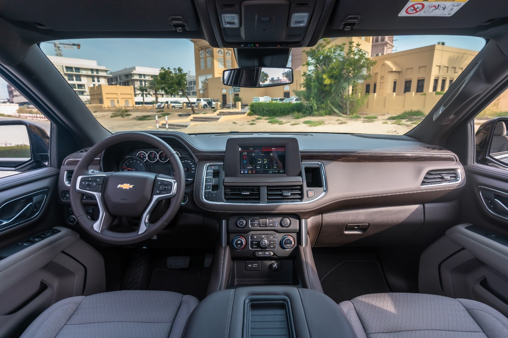 Black Chevrolet Tahoe for rent in Abu-Dhabi 4