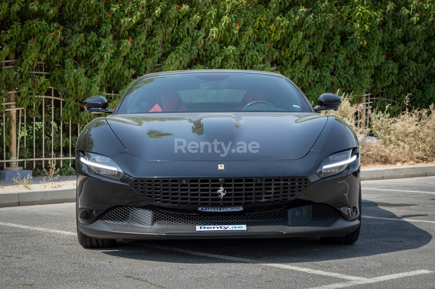 Black Ferrari Roma for rent in Dubai 0