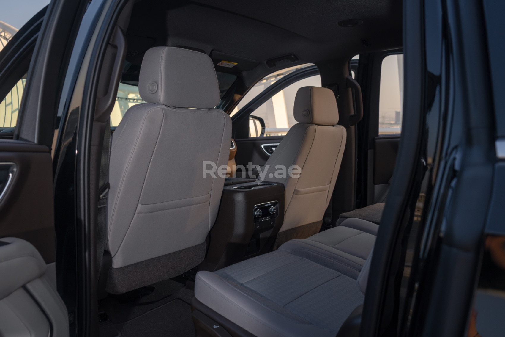 Black GMC Yukon XL for rent in Abu-Dhabi 3