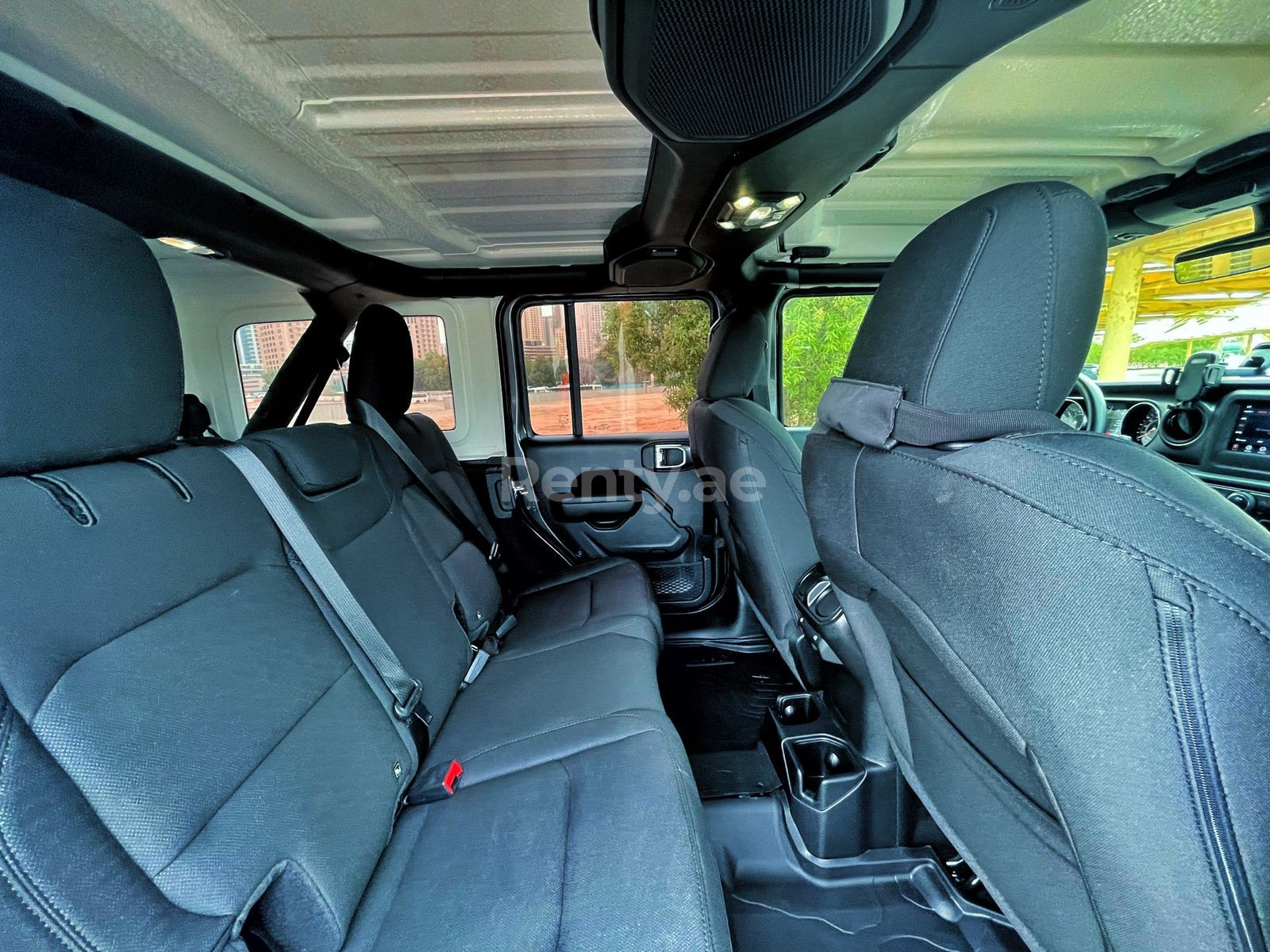 Black Jeep Wrangler for rent in Dubai 10