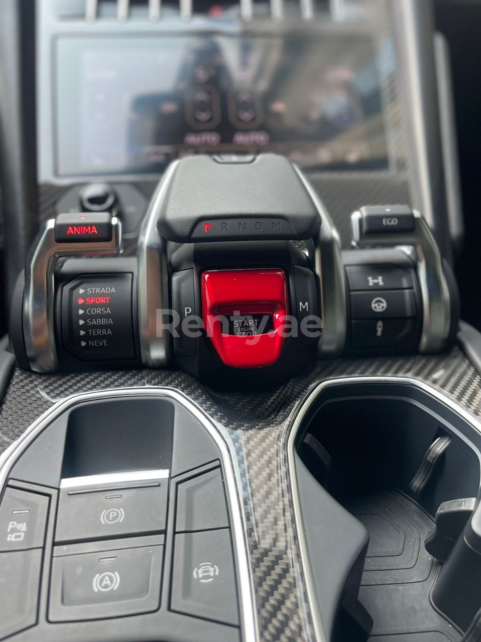 Black Lamborghini Urus for rent in Abu-Dhabi 3